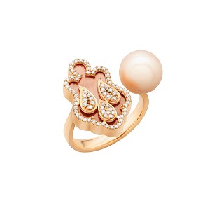 Asala Rose Gold Diamond and Mother of Pearl Ring