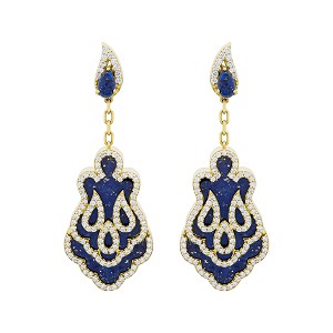 Asala Lapiz-Gold and Diamond Earrings