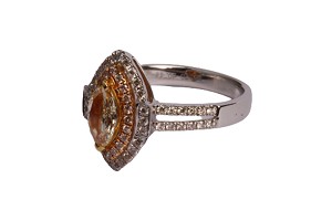 Marquise Brilliant 18K White Gold Ring