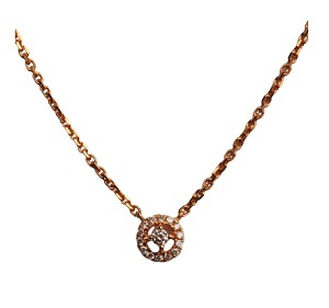 Solitaire 18K Rose Gold Necklace