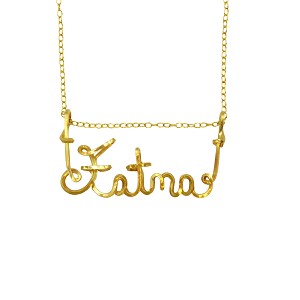 14 kt Fatma Chain with thick square wire