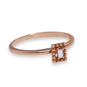 18kt Rose Gold & Diamond Ring - R6245