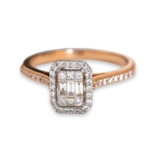 18kt Gold Solitaire Diamond Ring - R63066