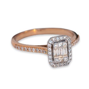 18kt Gold Solitaire Diamond Ring - R63066