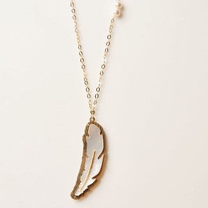 Adam Gold Name Necklace with seashell and 18 kt gold - 05