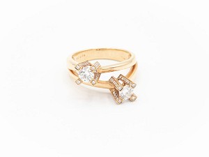 Solitaire natural diamond ring in rose gold