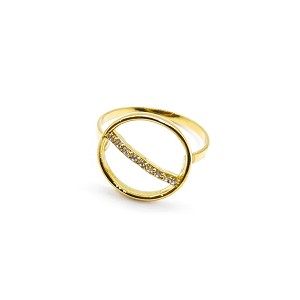 Zircon Stone 18k Yellow Gold Ring