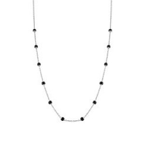 The Treasures Enamel Beads Choker Necklace Black