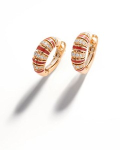 The Treasures Hoop Earrings in 18k gold