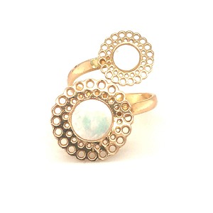 18k Gold & Shell Expo Ring