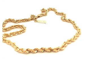 Branded 18k Yellow Gold Necklace