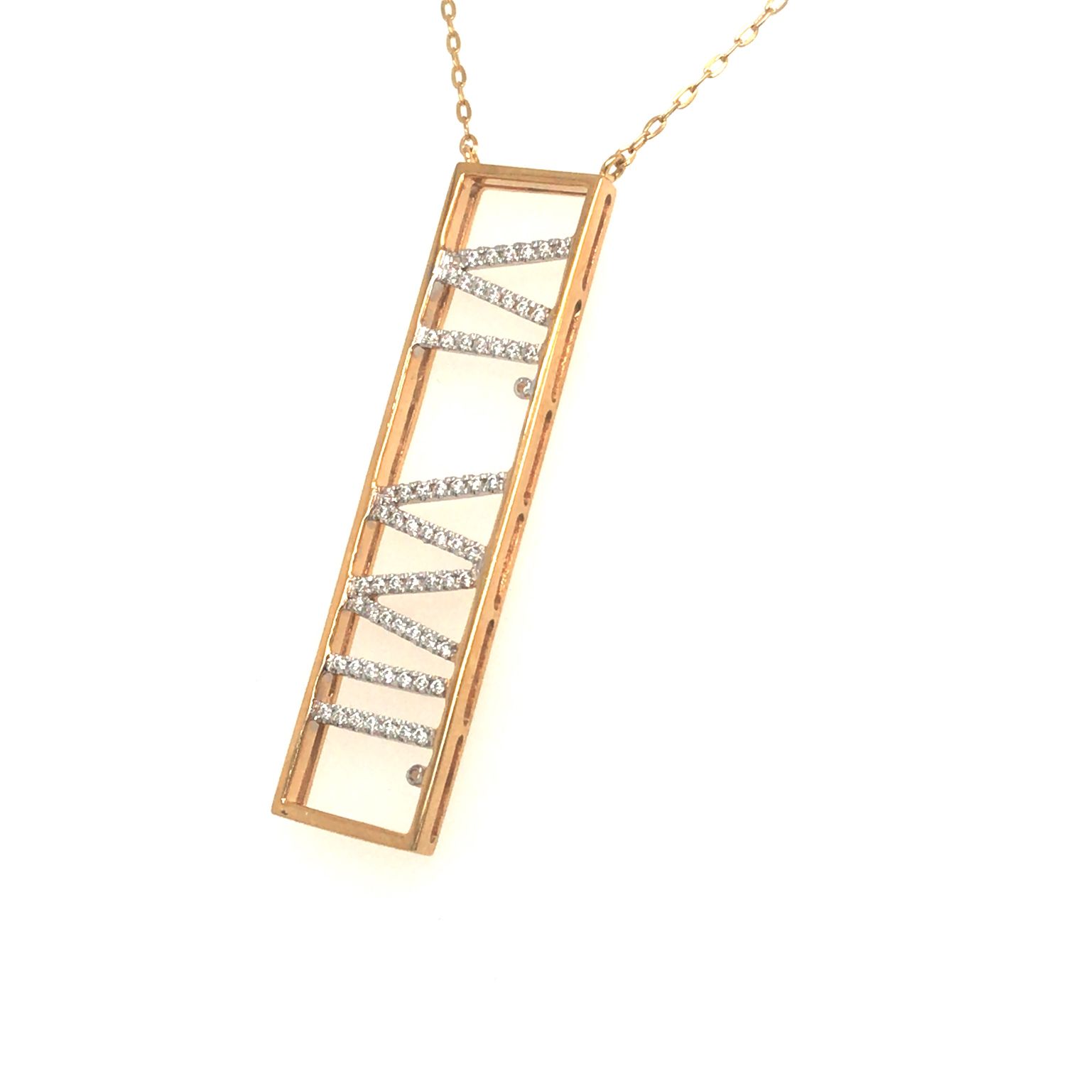 Coordinates 18k Yellow Gold Necklace