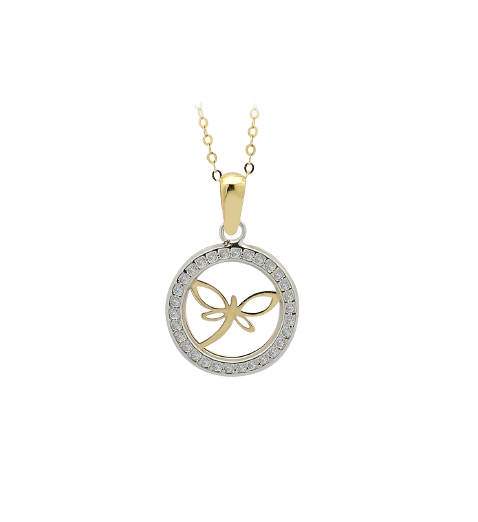 18K Yellow Gold Necklace with Pendant [XP-#047]