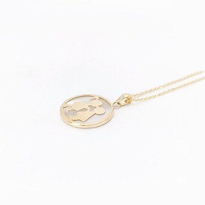 18K Yellow Gold Pendant with Chain [XN-595]