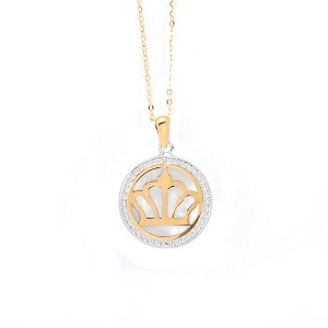18K Yellow Gold Pendant with Chain [XN-592]