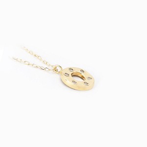 18K Yellow Gold Pendant with Chain [XN-586]