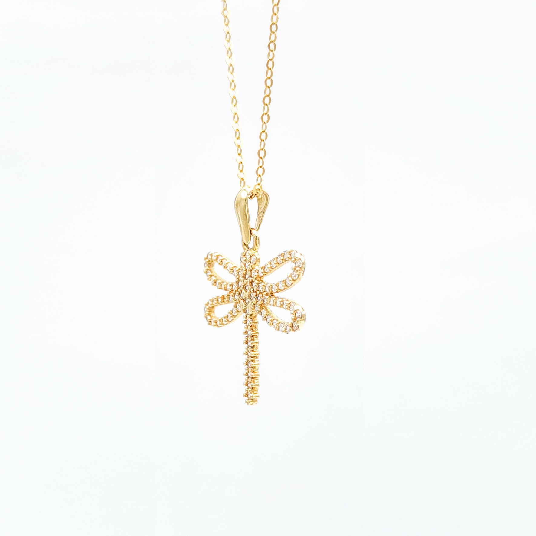 18K Yellow Gold Pendant with Chain [XP-#049]