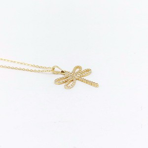 18K Yellow Gold Pendant with Chain [XP-#049]