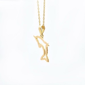 18K Yellow Gold Pendant with Chain [XP-#069]