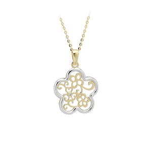 18K Yellow Gold Necklace with Pendant [XP#057]