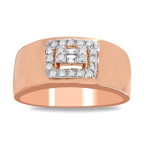 Almas 18Kt Gold & Diamond Band Ring