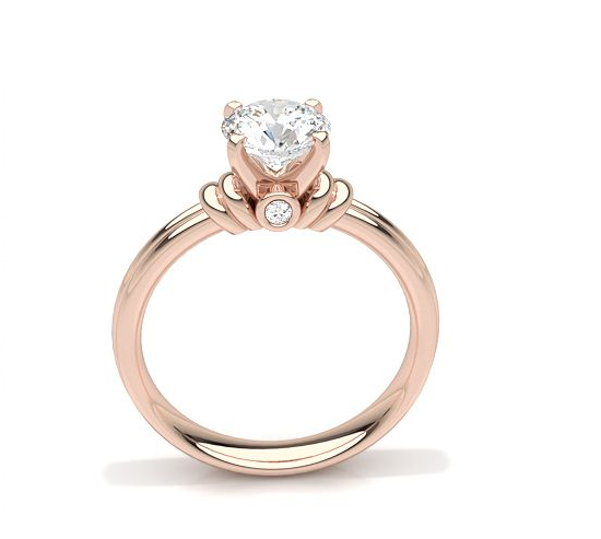 Solitaire Rose Gold Diamond Ring