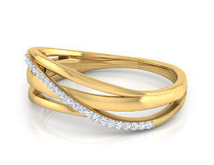 Mayves Yellow Gold 18k Diamond Ring
